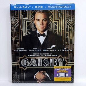 The Great Gatsby Blu-ray DVD Special Edition Leonardo DiCaprio Slipcover